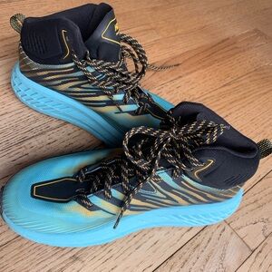 Hoka One One Blue and Black Athletic Shoes, Like New!